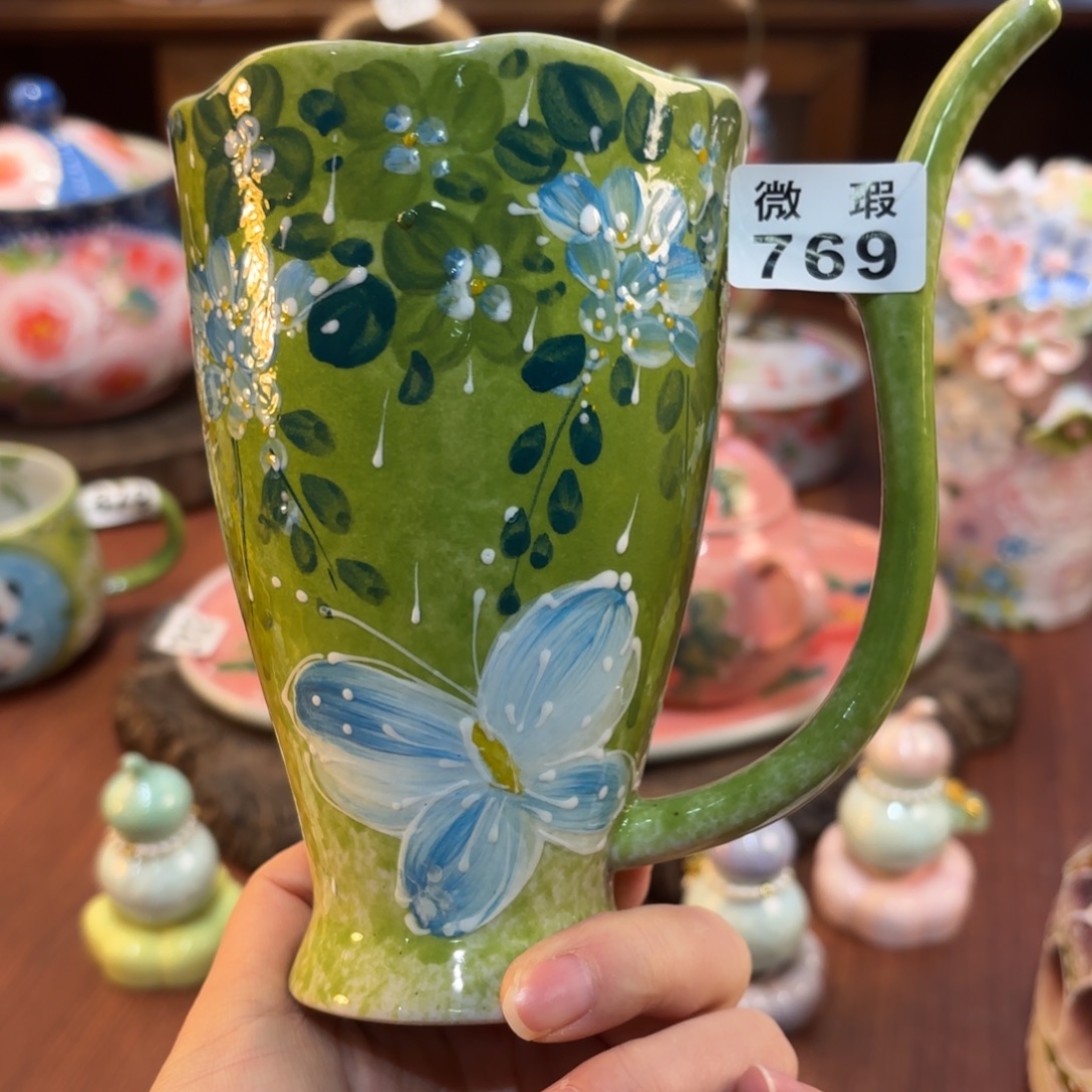 景德镇手绘高温釉下彩陶瓷茶具