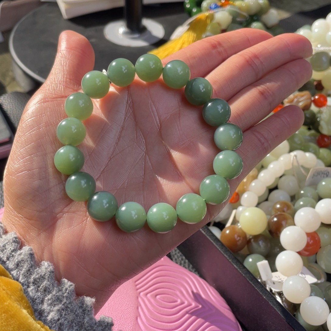 和田玉未镶嵌手链