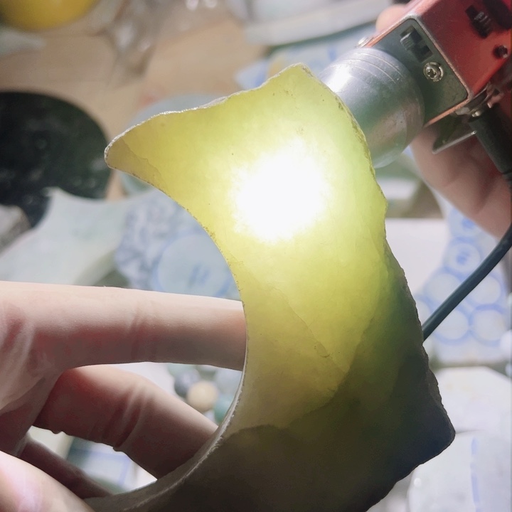 翡翠裸石翡翠片料