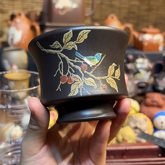 紫砂茶杯紫砂主人杯