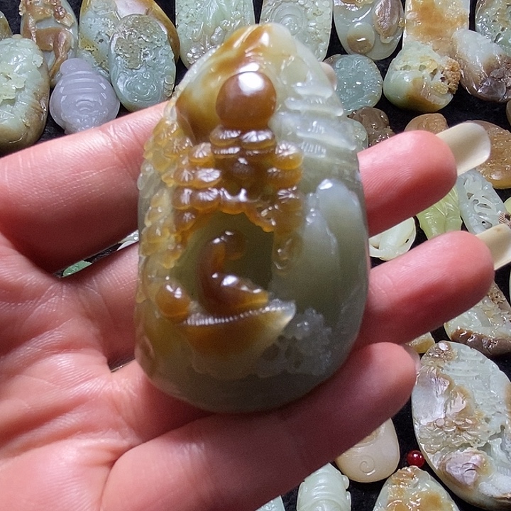 界***店定制和田玉（子料）