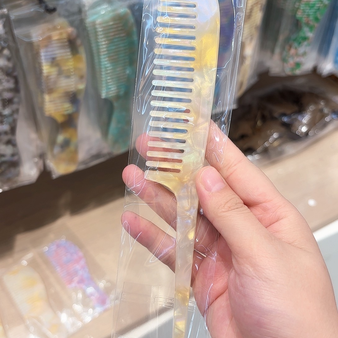 铁合金布艺醋酸梳子