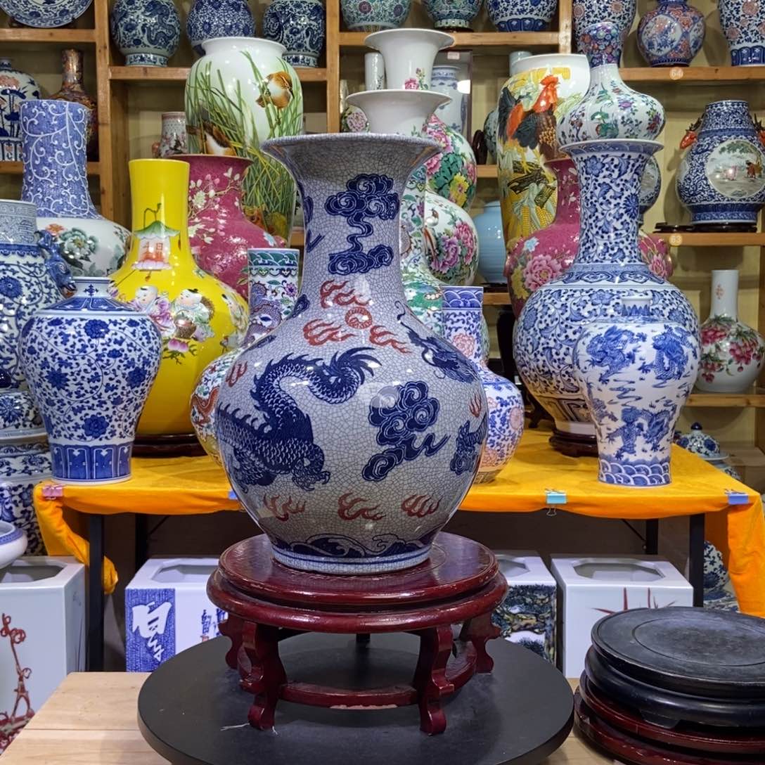 瓶景德镇陶瓷花瓶摆件