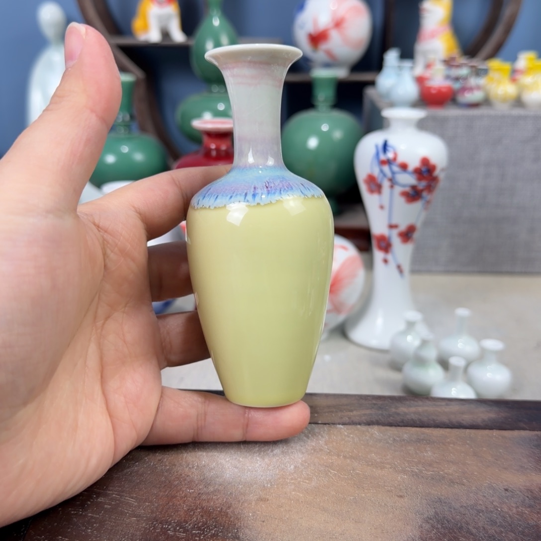 陶瓷手工小花器摆件