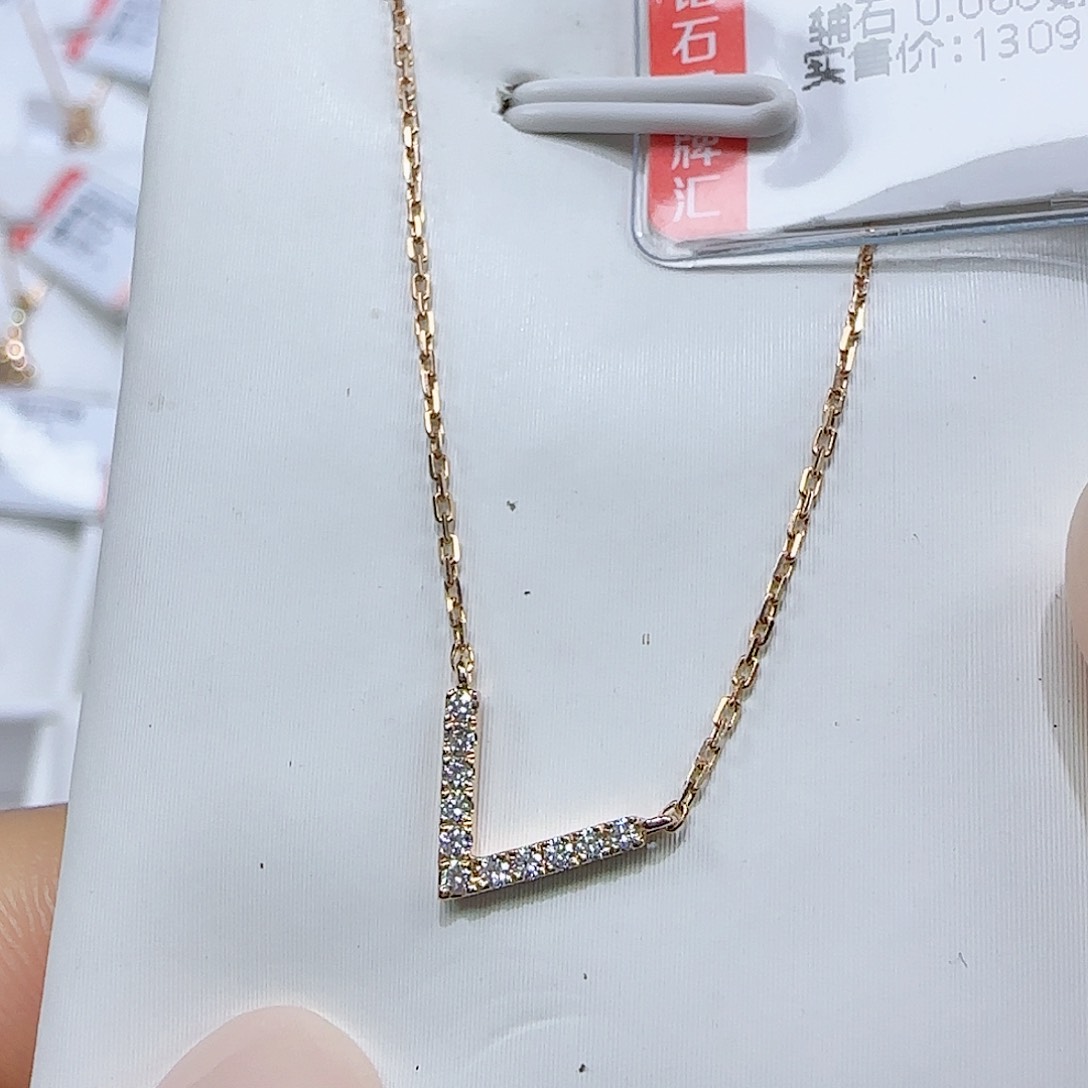 套链钻石18K金镶嵌天然