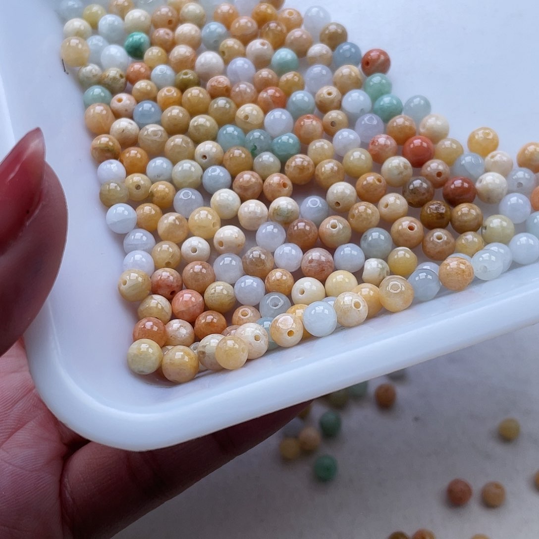 翡翠手链未镶嵌一***桃