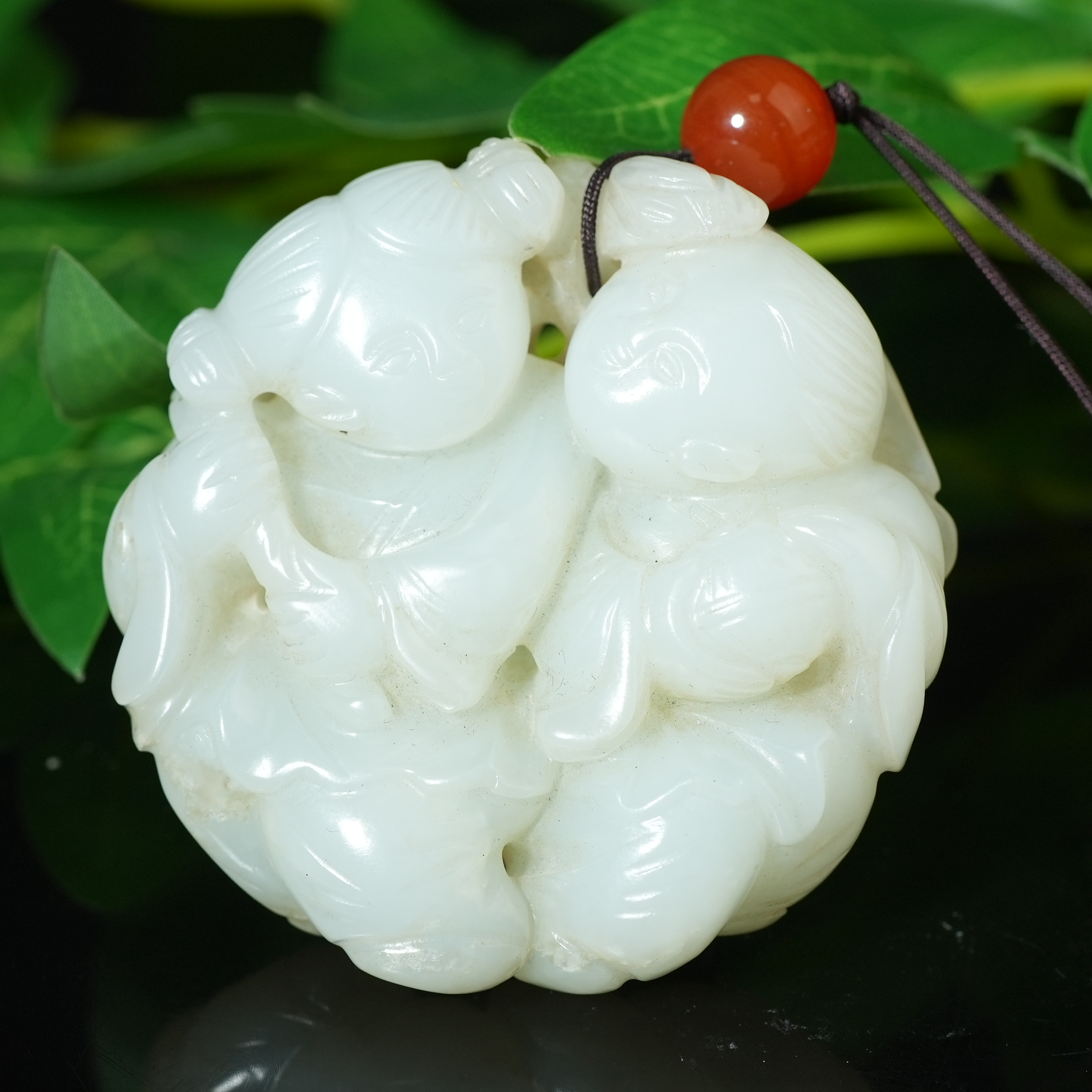 清代和田玉和合把件【华豫之门】SHF20A2501094035