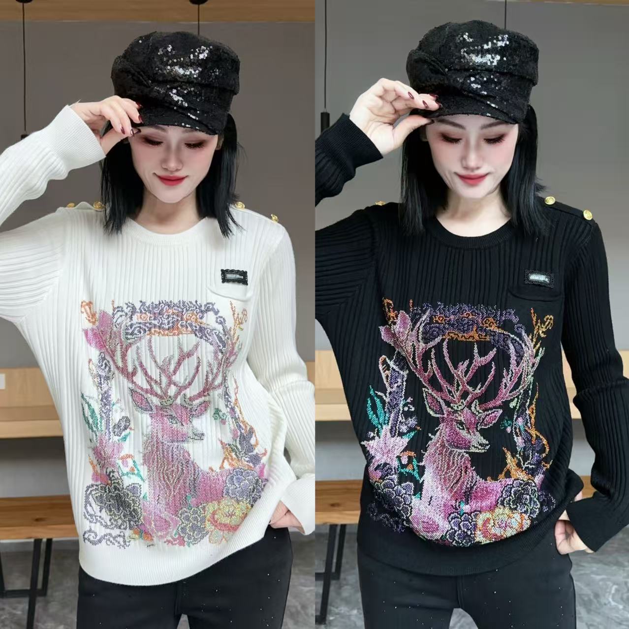  【YJ·原创】2025冬季新款设计感宽松百搭减龄显瘦高弹毛衣女YY3903