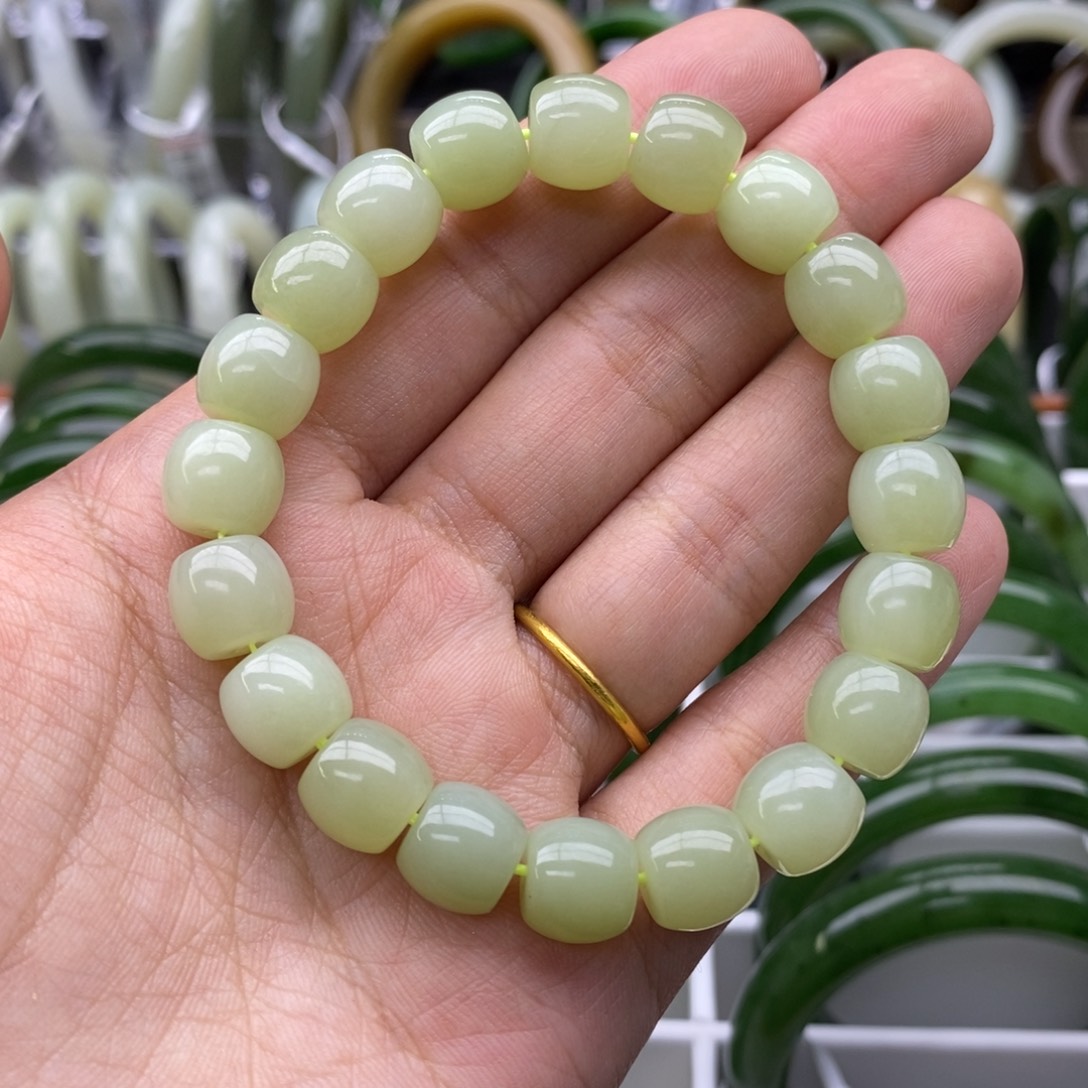 未镶嵌手串和田玉素*