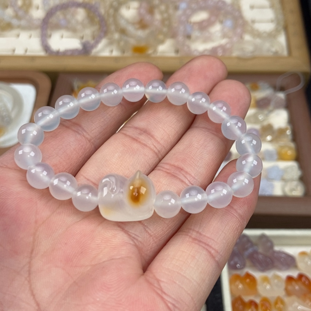 玛瑙/玉髓未镶嵌手链M22