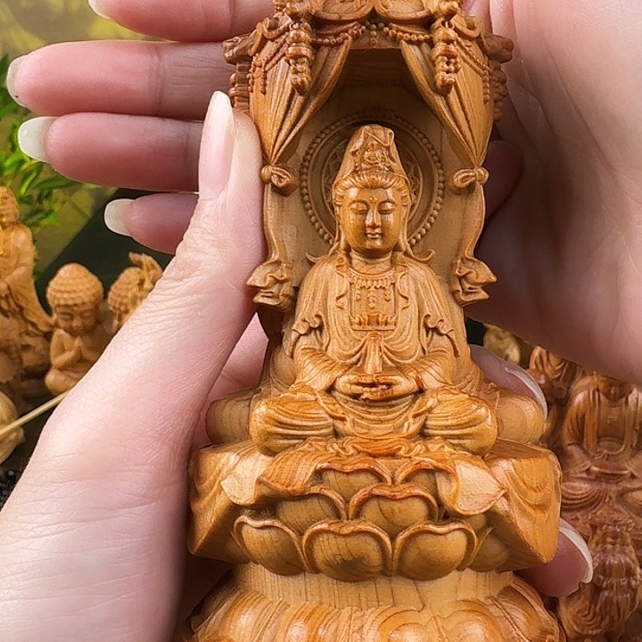 柏木（崖柏）西方三圣