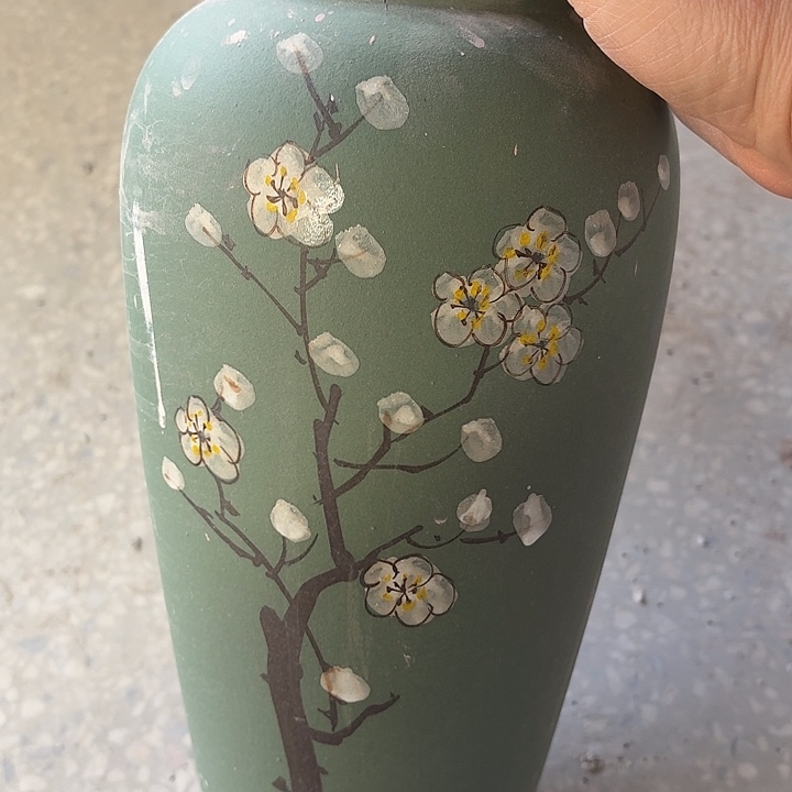 微瑕手绘绿梅高32口径10