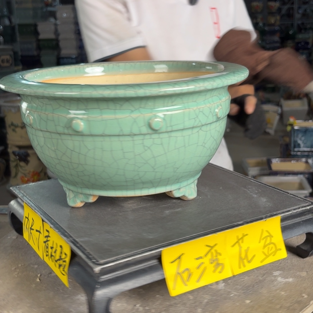 一风堂石湾花盆 内25*13修胚痕迹