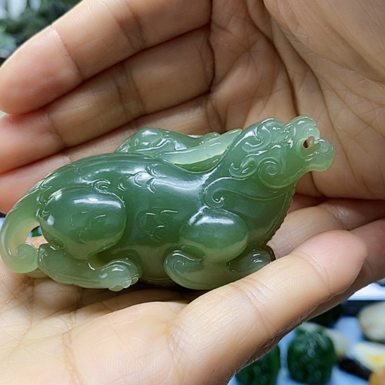 【闪购商品】和田玉挂件未镶嵌人****满