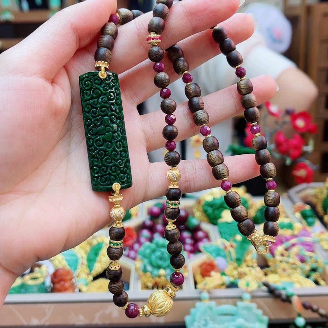 颈饰合金翡翠48小时鉴赏期1