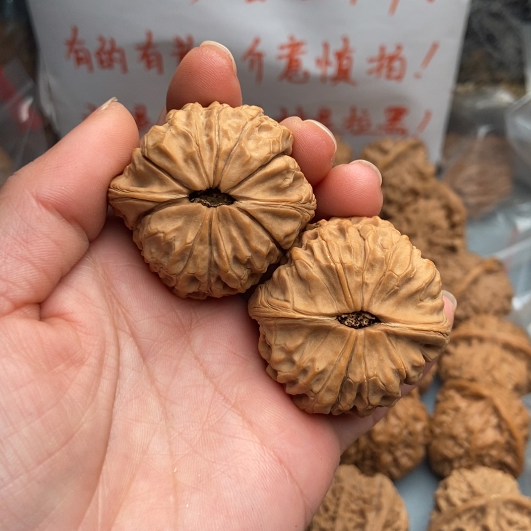 文玩核桃把件团圆27