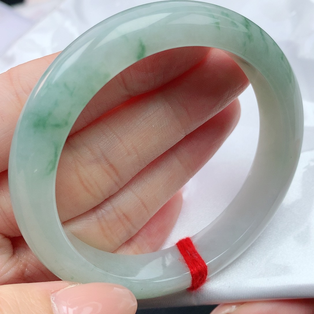 翡翠未镶嵌手镯55圈口881134