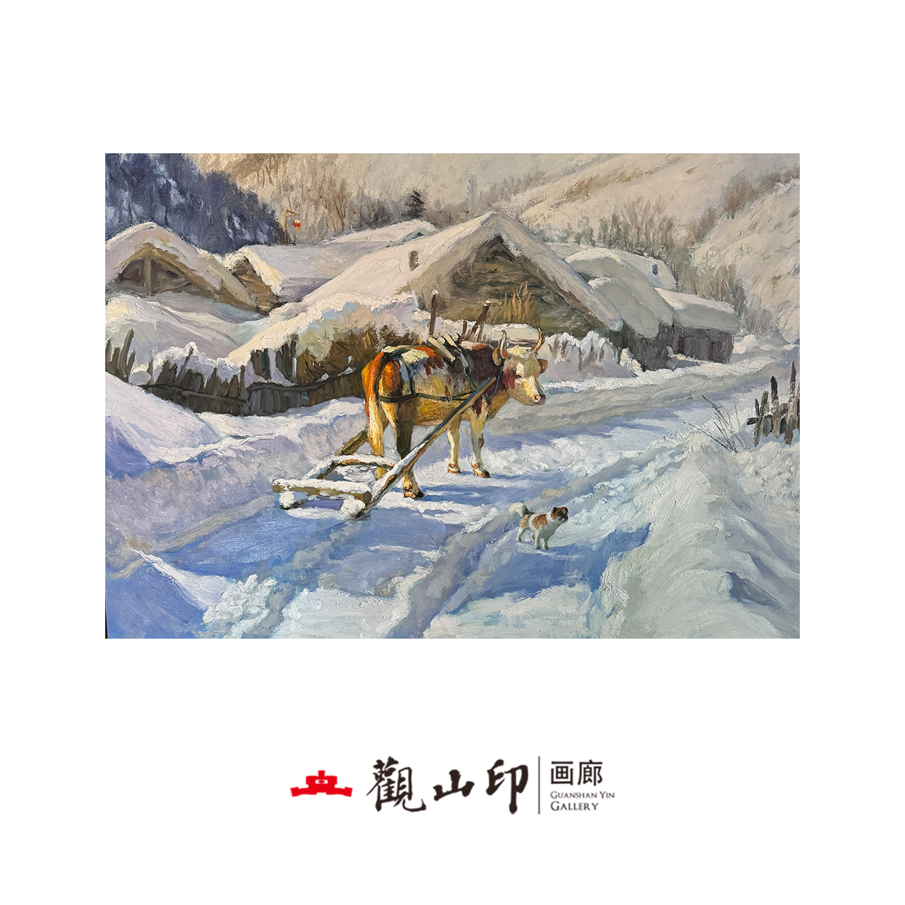 LRJ原创手绘油画99x130cm法式简约风卧室沙发背景挂画40801