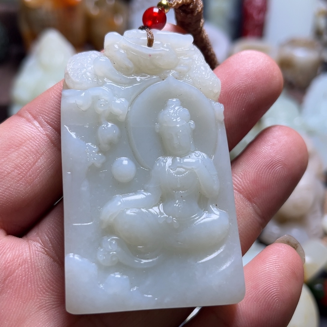 和田玉未镶嵌挂件