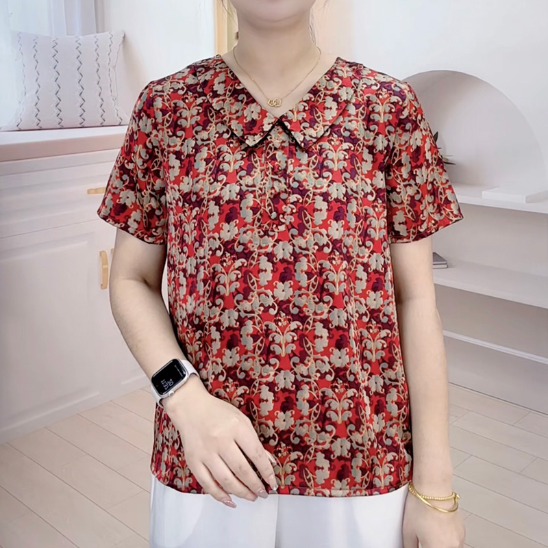 2025年新款娃娃领中老年女装