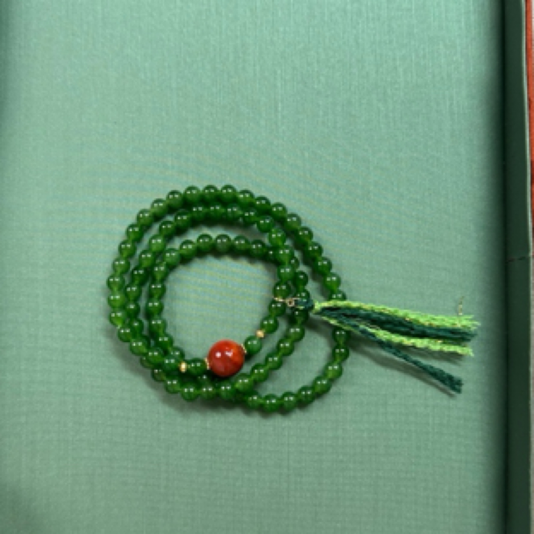 【乐小福珠宝】S925银和田玉手串多样性发货