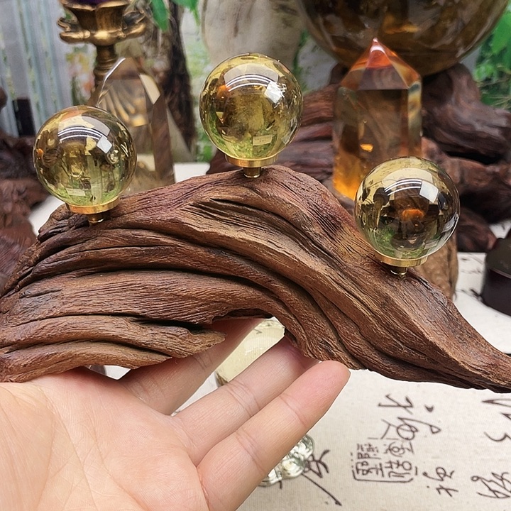 未镶嵌水晶珠宝半成品黄水晶摆件