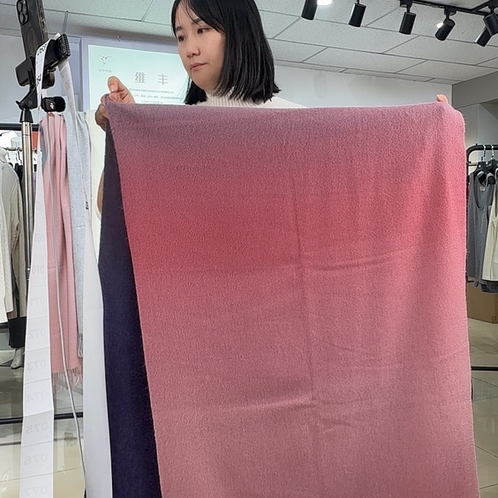 纯羊绒保暖围巾057