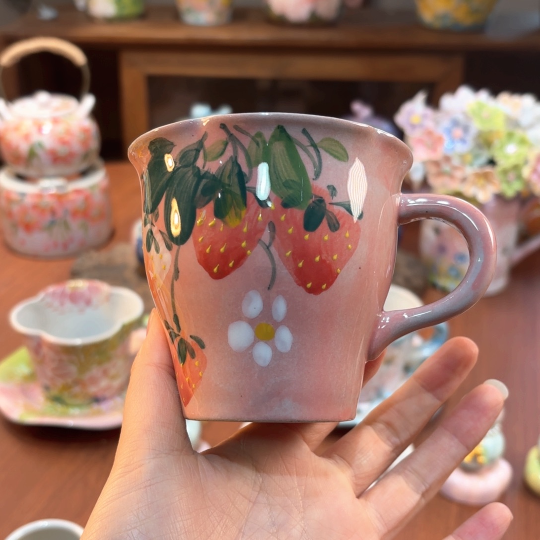 景德镇手绘高温釉下彩陶瓷茶具