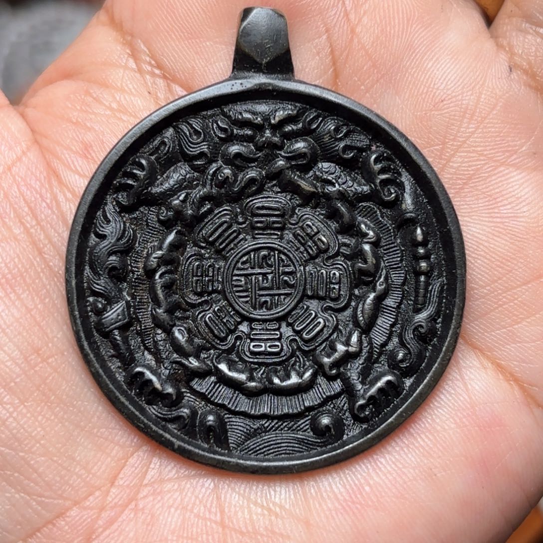 ～铜星月菩提吊坠项链