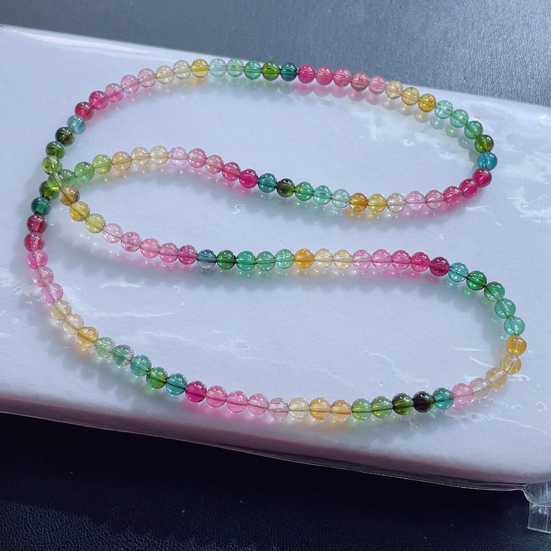 碧玺手链未镶嵌5.2mm左右