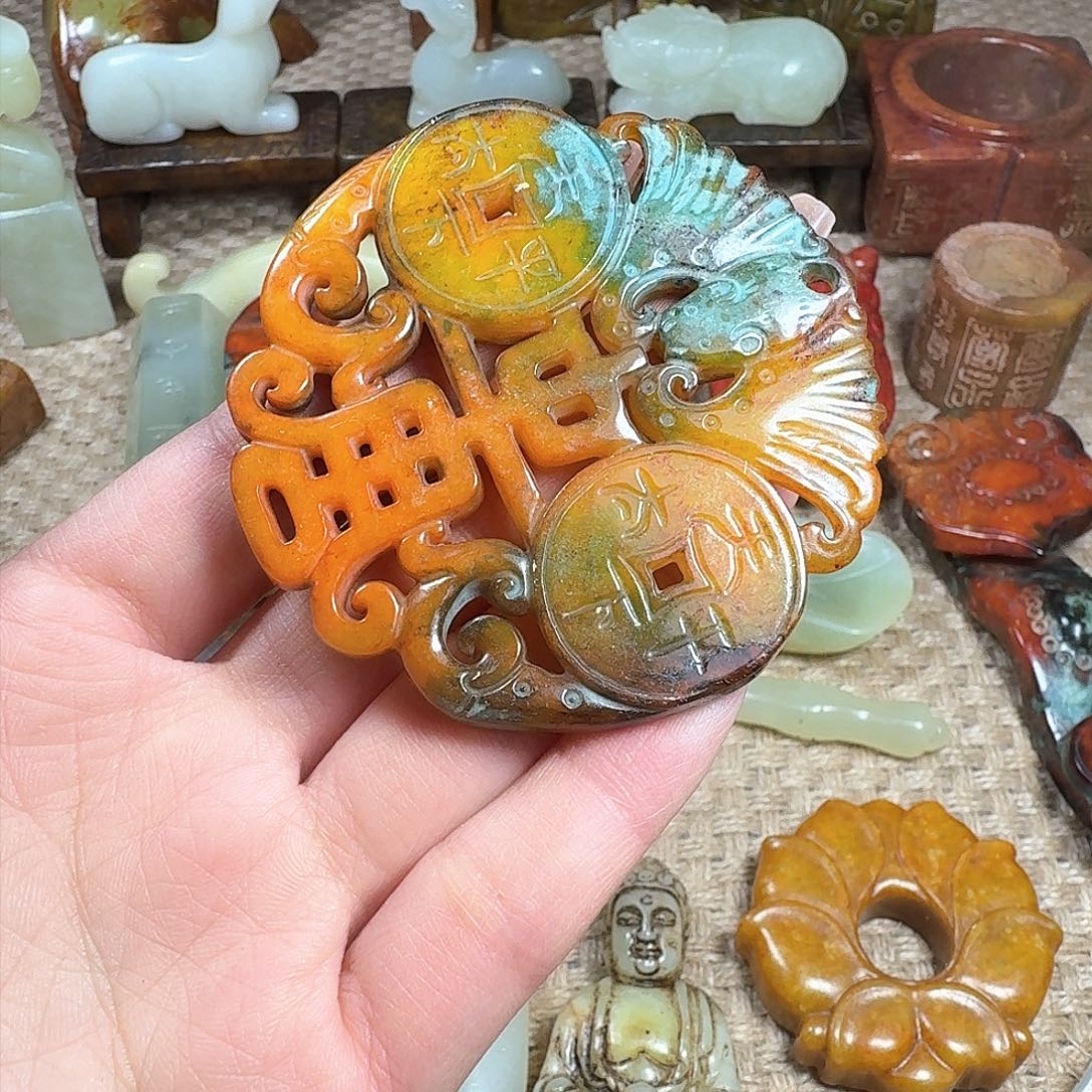 白玉菩提吊坠挂件