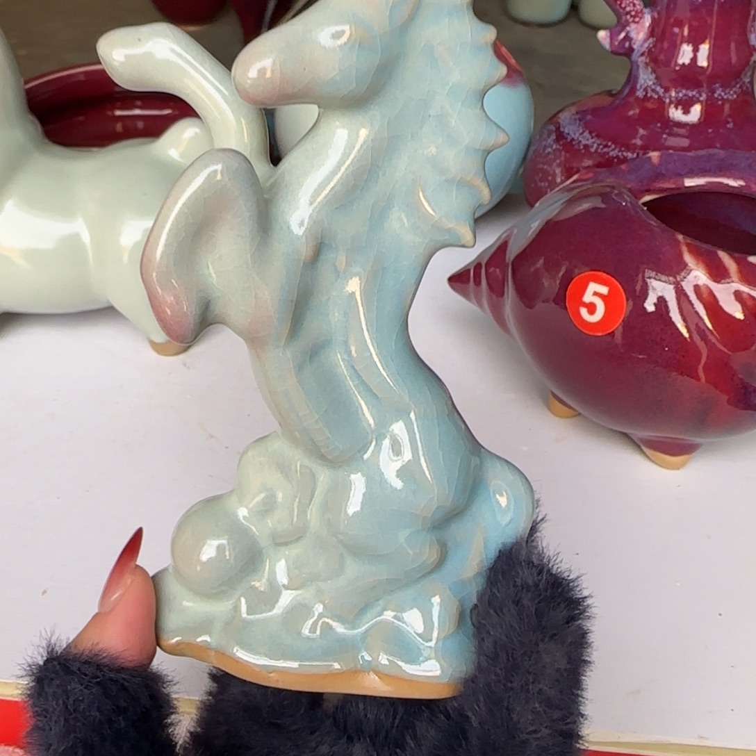 摆件瓷郑家钧窑摆件微