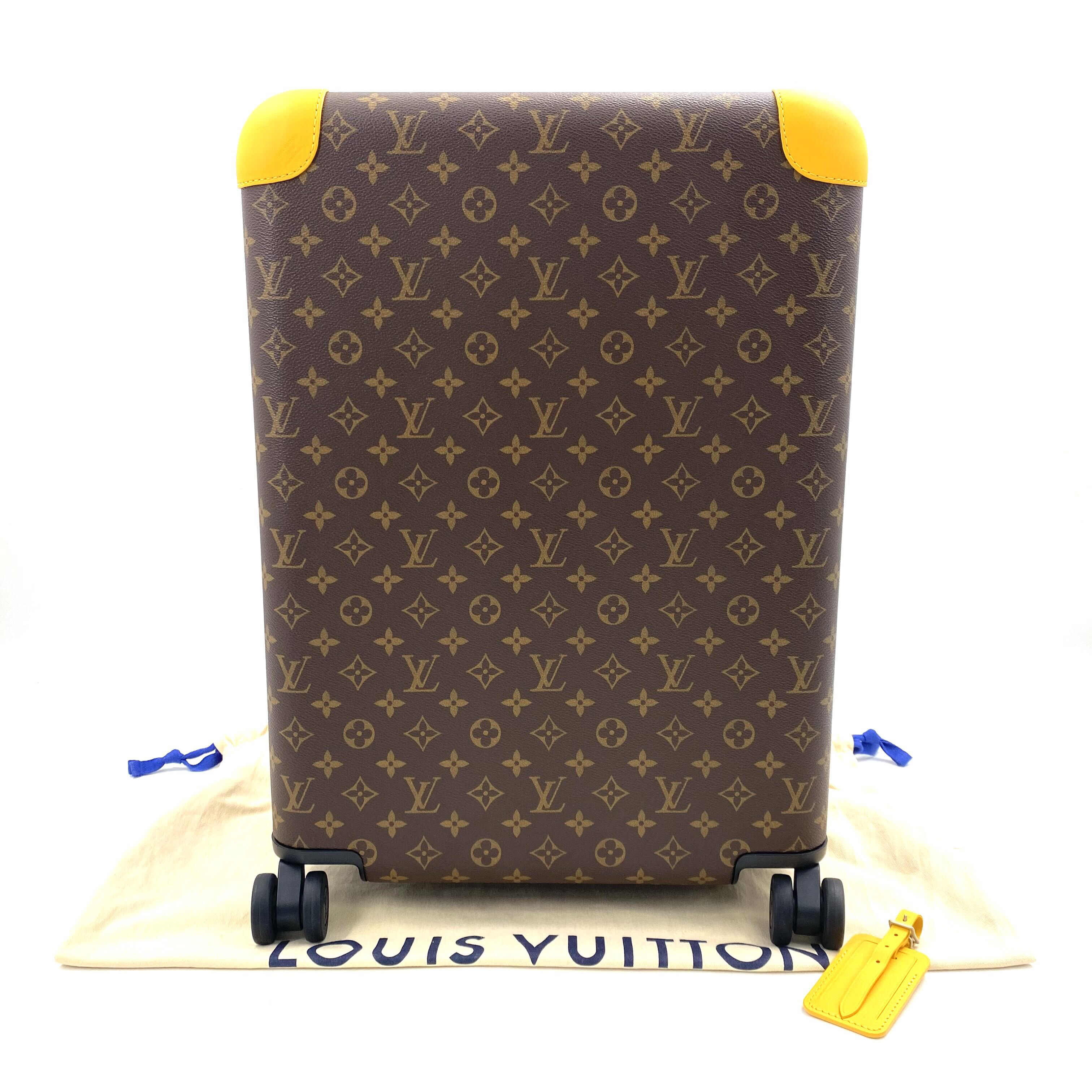 99新 LouisVuitton/路易威登 棕老花HORIZON旅行箱尺寸55/38/21