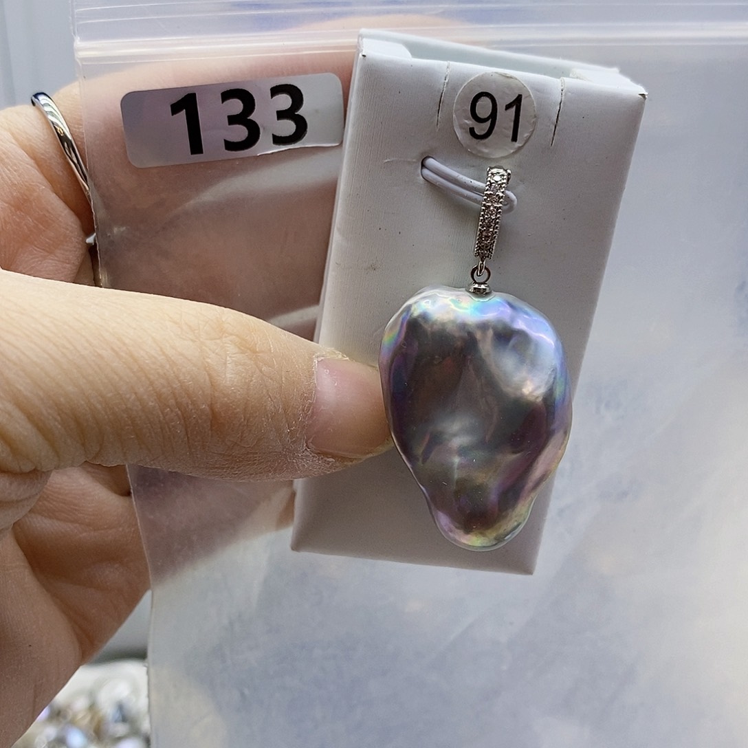 颈饰合金淡水珍珠