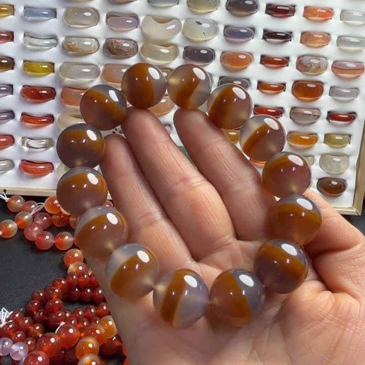 玛瑙/玉髓未镶嵌手链