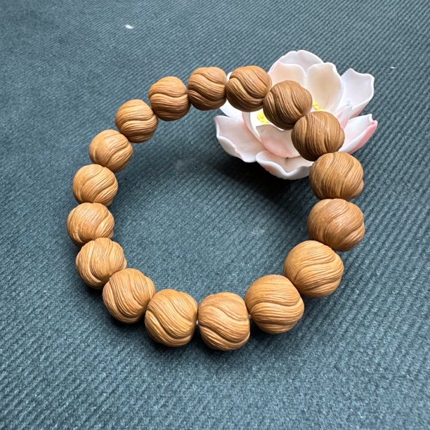 【静静甄选】全品无暇原皮原色一等品手工拉丝扭扭珠