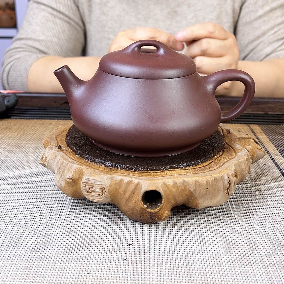 紫砂茶壶宜兴紫砂紫泥280c c