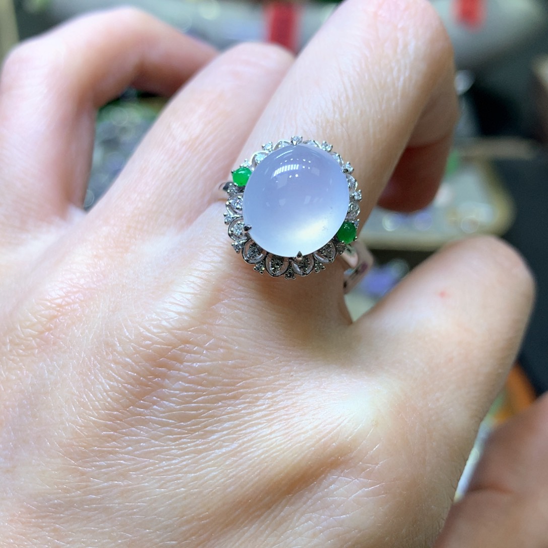 【闪购商品】翡翠颈饰18K金镶嵌翡翠吊坠项链