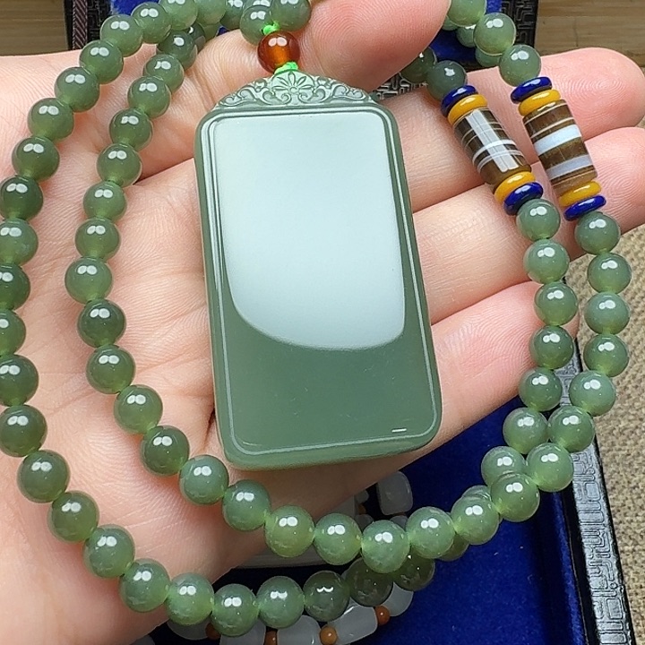 和田玉未镶嵌挂件L****x