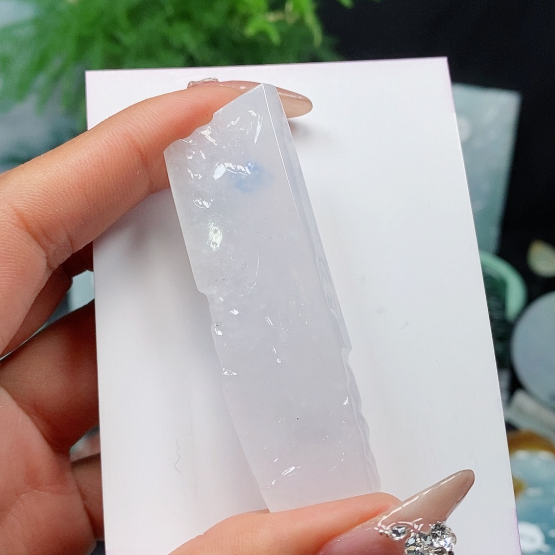 翡翠颈饰未镶嵌缅甸天然a货翡翠挂件