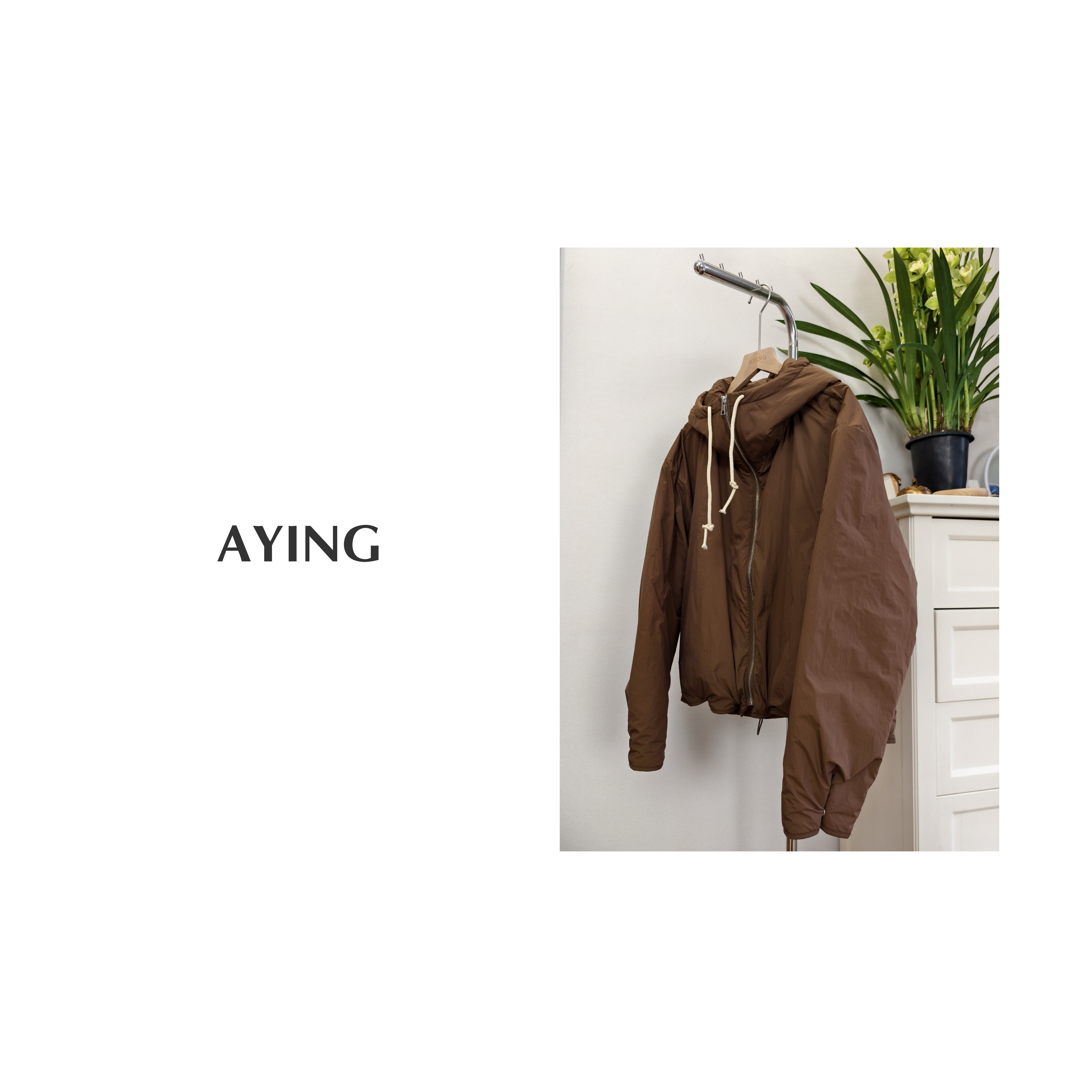 AYING    女士秋冬    3M新雪丽连帽休闲运动风外套