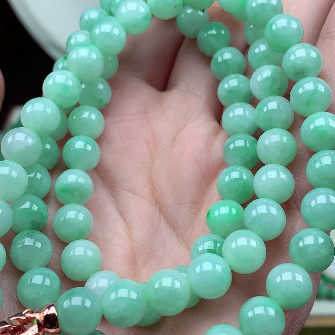 翡翠未镶嵌毛衣链翡翠