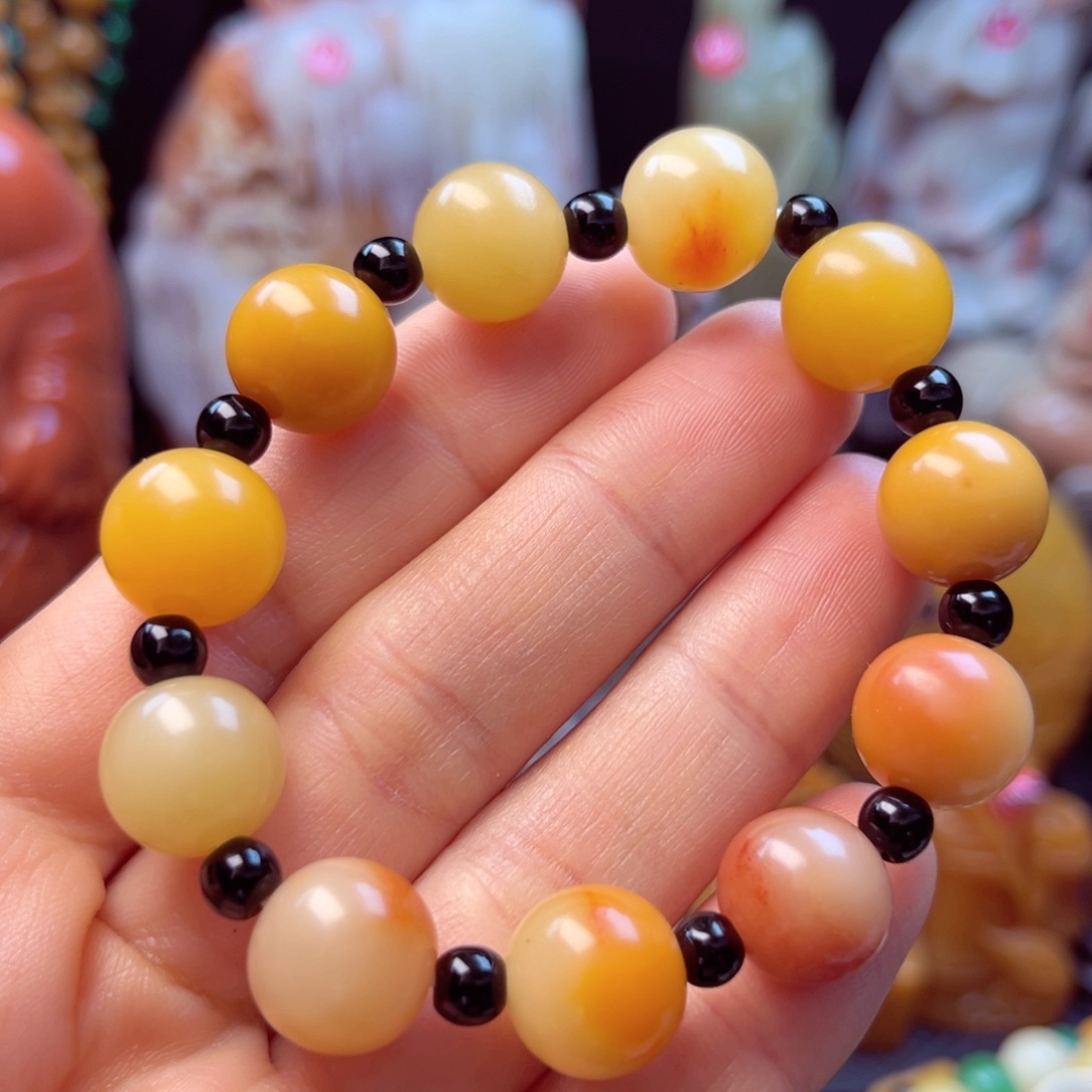 寿山石芙蓉石手链