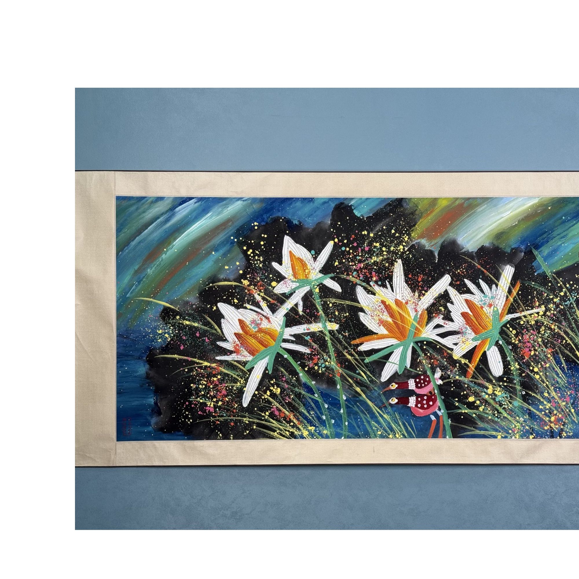 S-1416 HYY 故乡荷塘 136*68cm 约8平尺