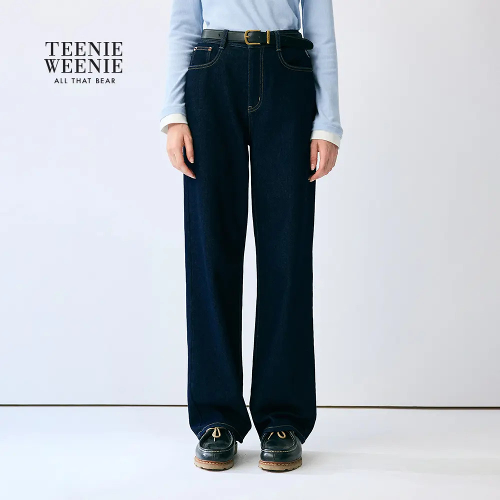 *TeenieWeenie小熊牛仔裤女2025冬季新款时尚休闲女装TTTJ254TC5B