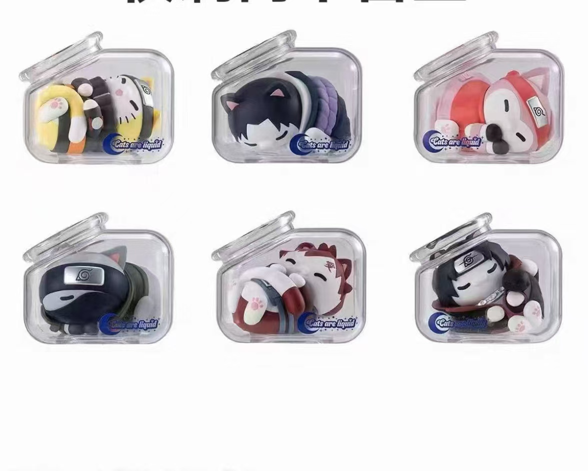 【拆盒】《火影忍者》正版日谷晚安喵系列徽章盲盒（代拆）