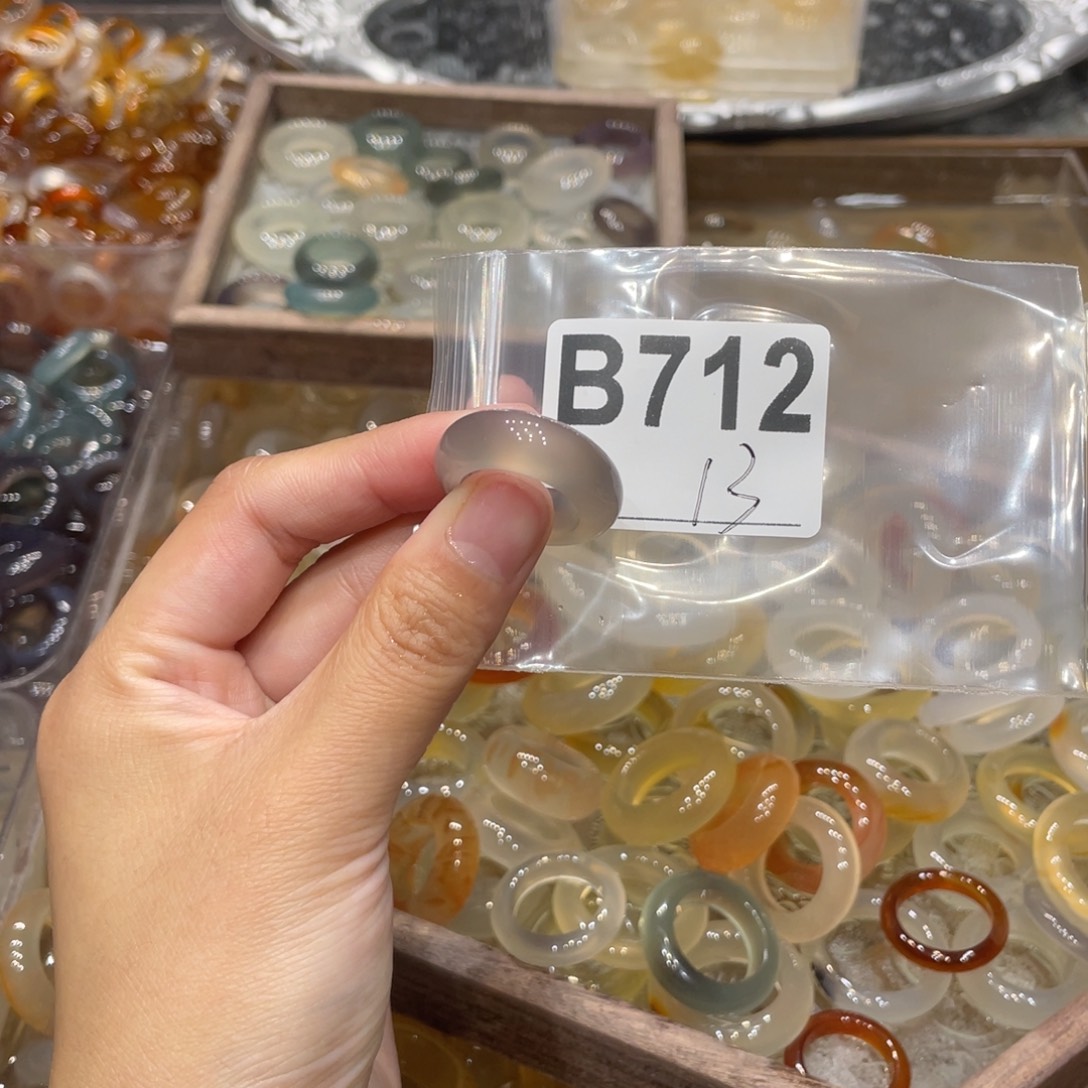 玛瑙/玉髓未镶嵌戒指712