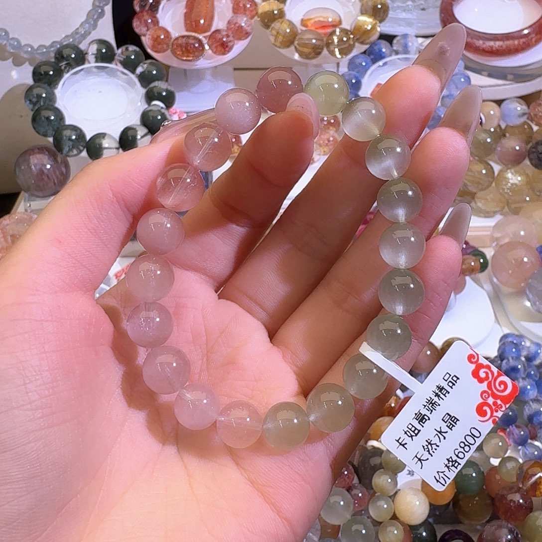 水晶手链未镶嵌天然巴西兔毛手串2