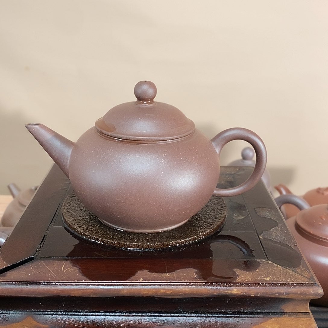 紫砂茶壶高端180cc紫泥水平