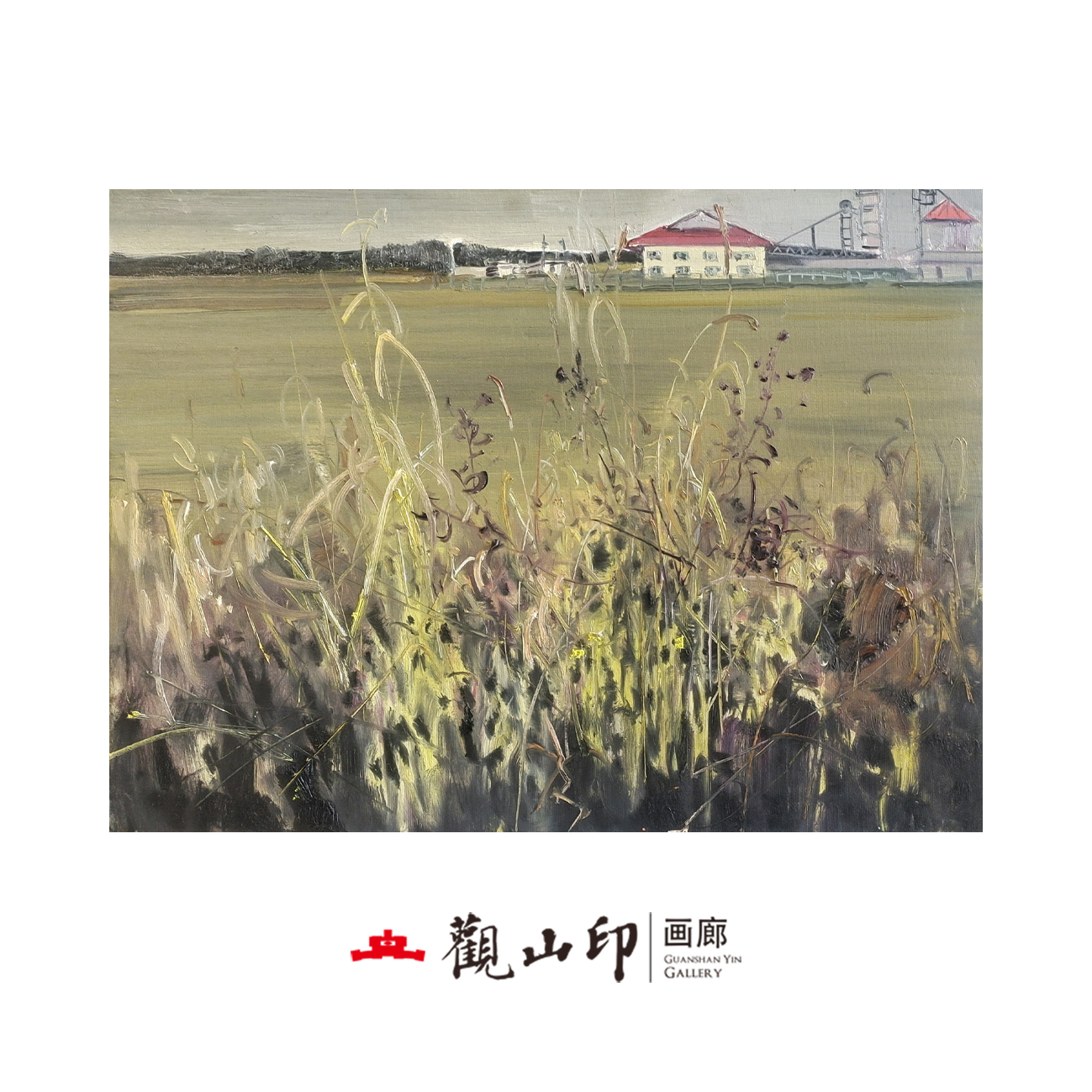 SMK原创手绘油画60x80cm中古美式风客厅沙发背景挂画22150